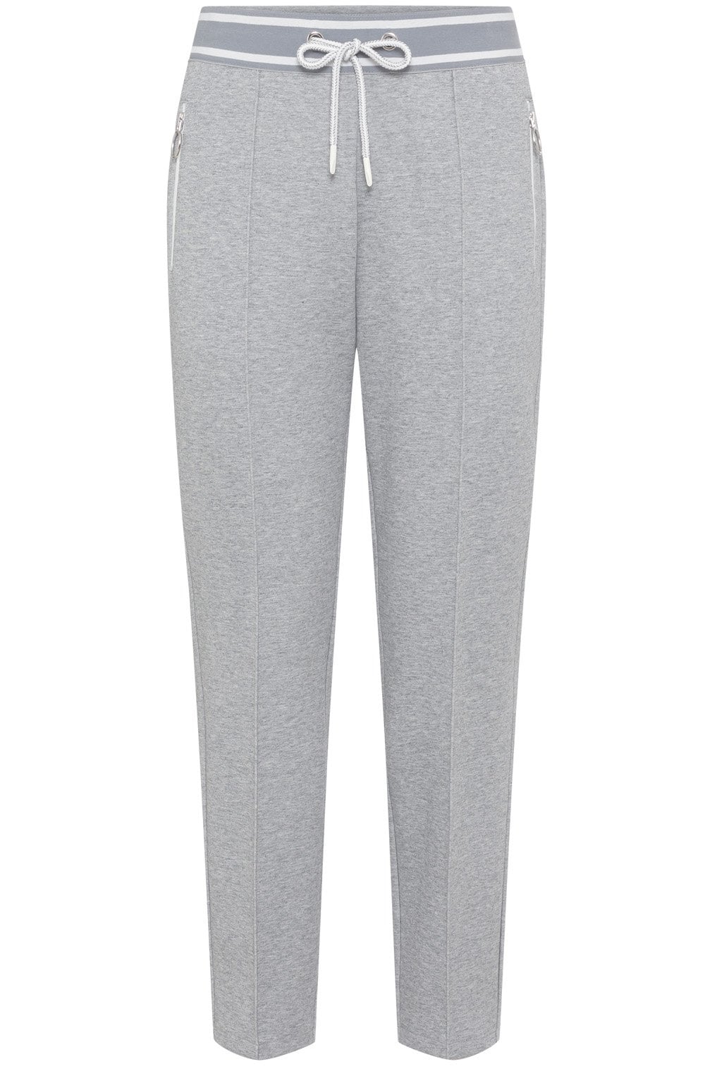 Silver Grey Jersey Lisa Straight Fit trousers
