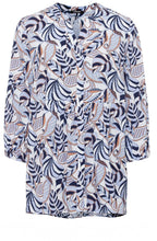 Sky and Biscotti Relaxed Peplum Blouse