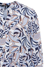 Sky and Biscotti Relaxed Peplum Blouse