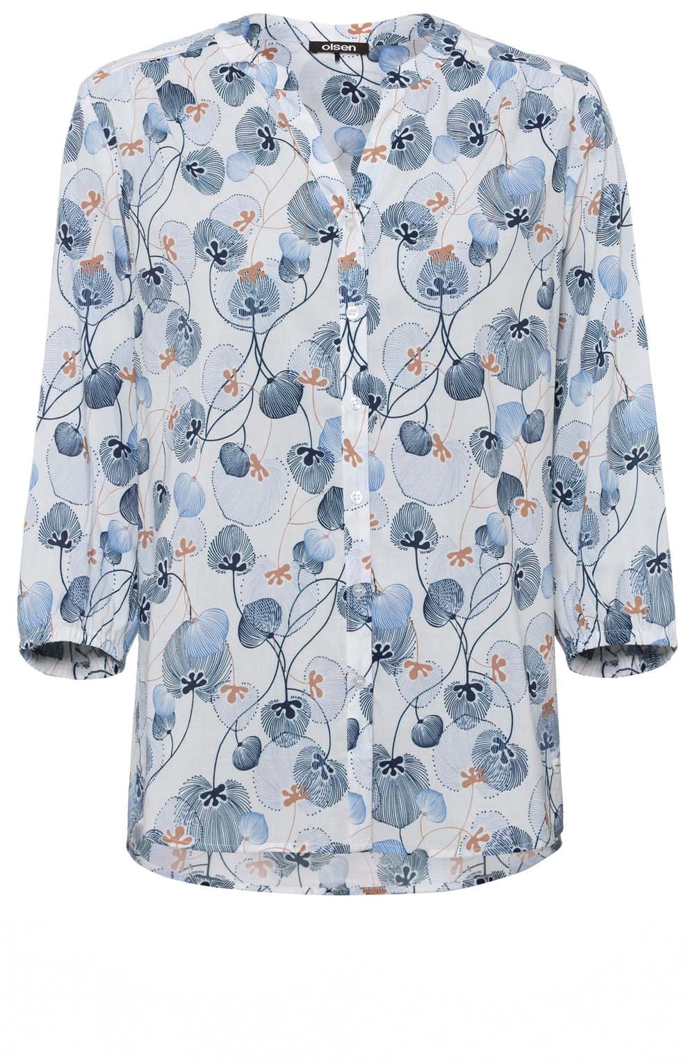 Sky Artistic Floral Blouse