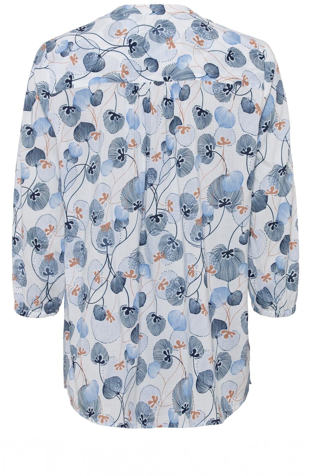 Sky Artistic Floral Blouse