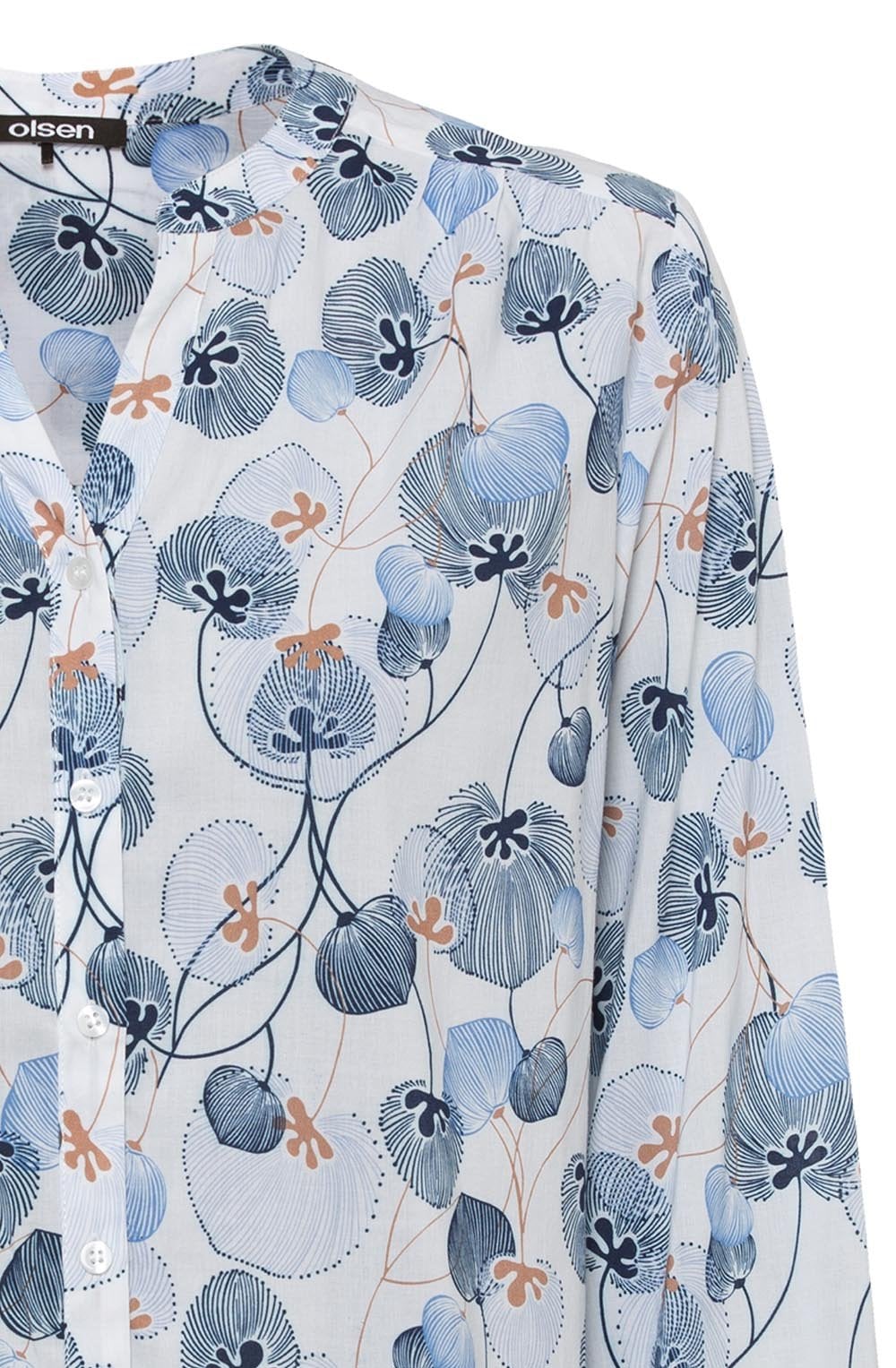 Sky Artistic Floral Blouse
