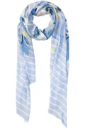 Sky Floral Lightweight Scarf