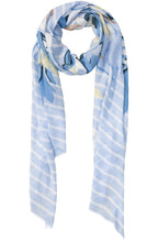 Sky Floral Lightweight Scarf