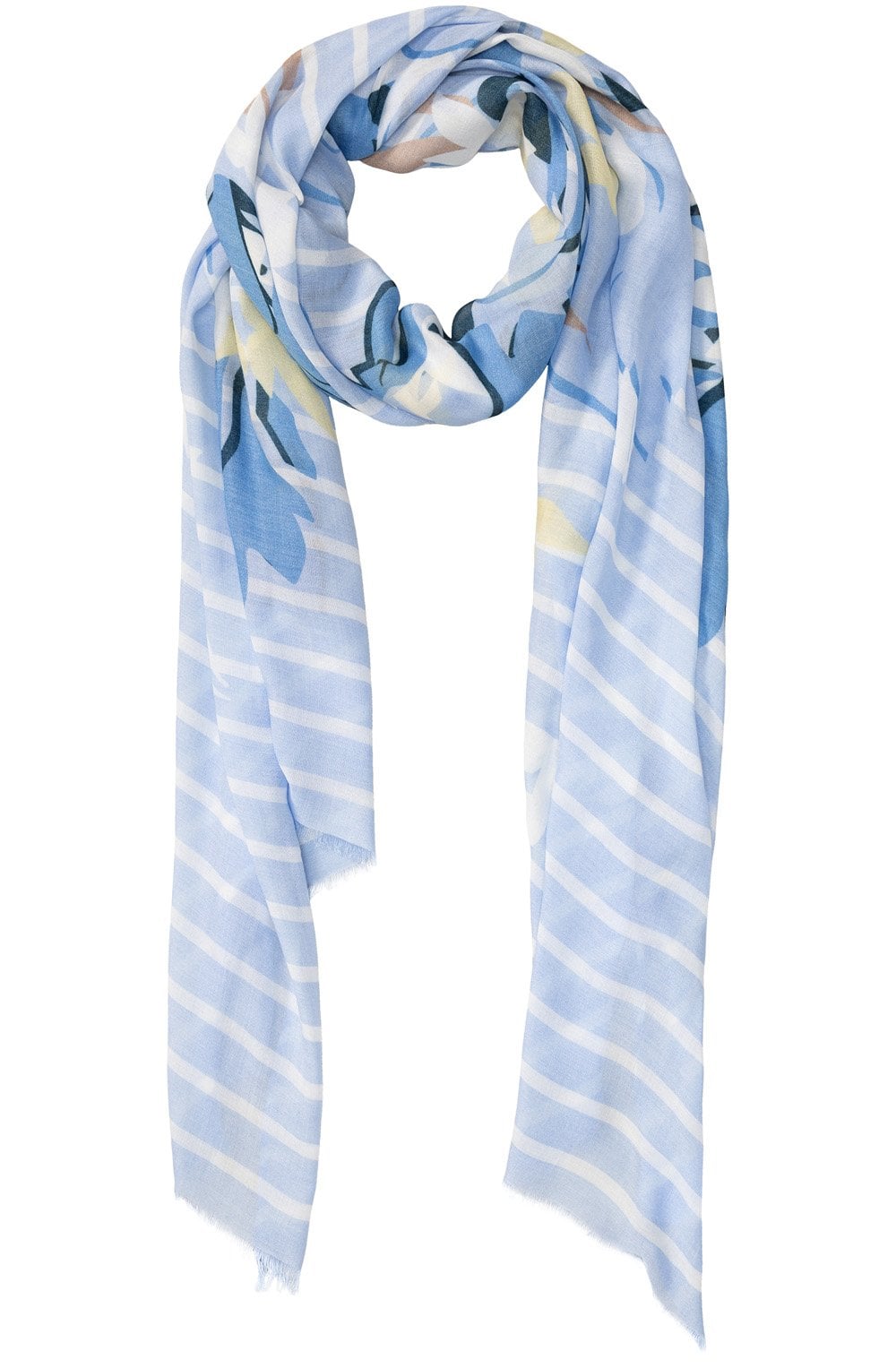 Sky Floral Lightweight Scarf