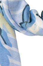 Sky Floral Lightweight Scarf