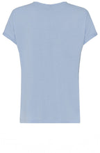 Sky Linen Detailed Jersey Top