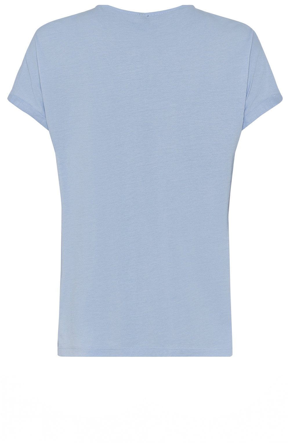 Sky Linen Detailed Jersey Top
