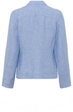 Sky Melange Linen Blazer