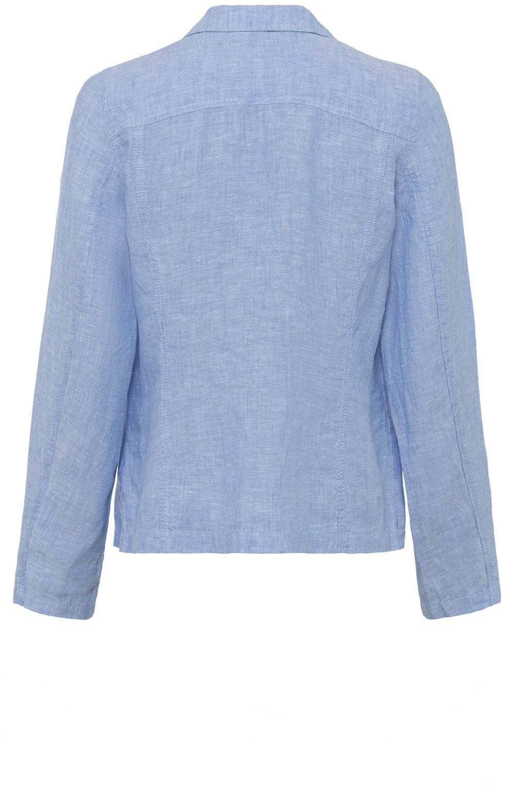 Sky Melange Linen Blazer