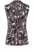 Sleeveless Floral Print Top