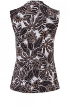 Sleeveless Floral Print Top