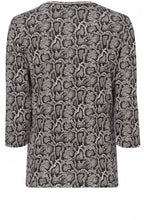 Snake Print Jersey Top