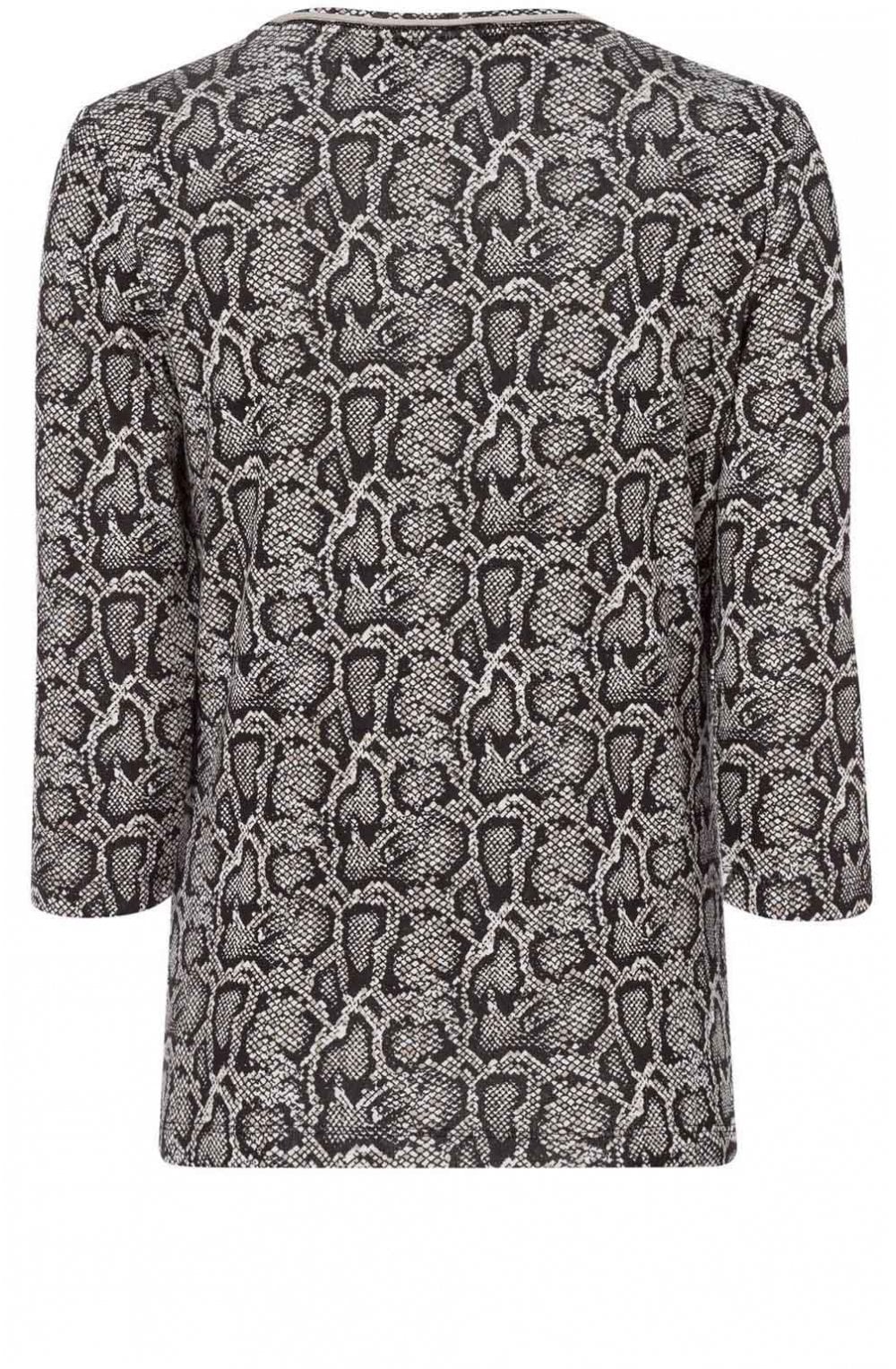 Snake Print Jersey Top