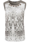Snake Skin Print Top