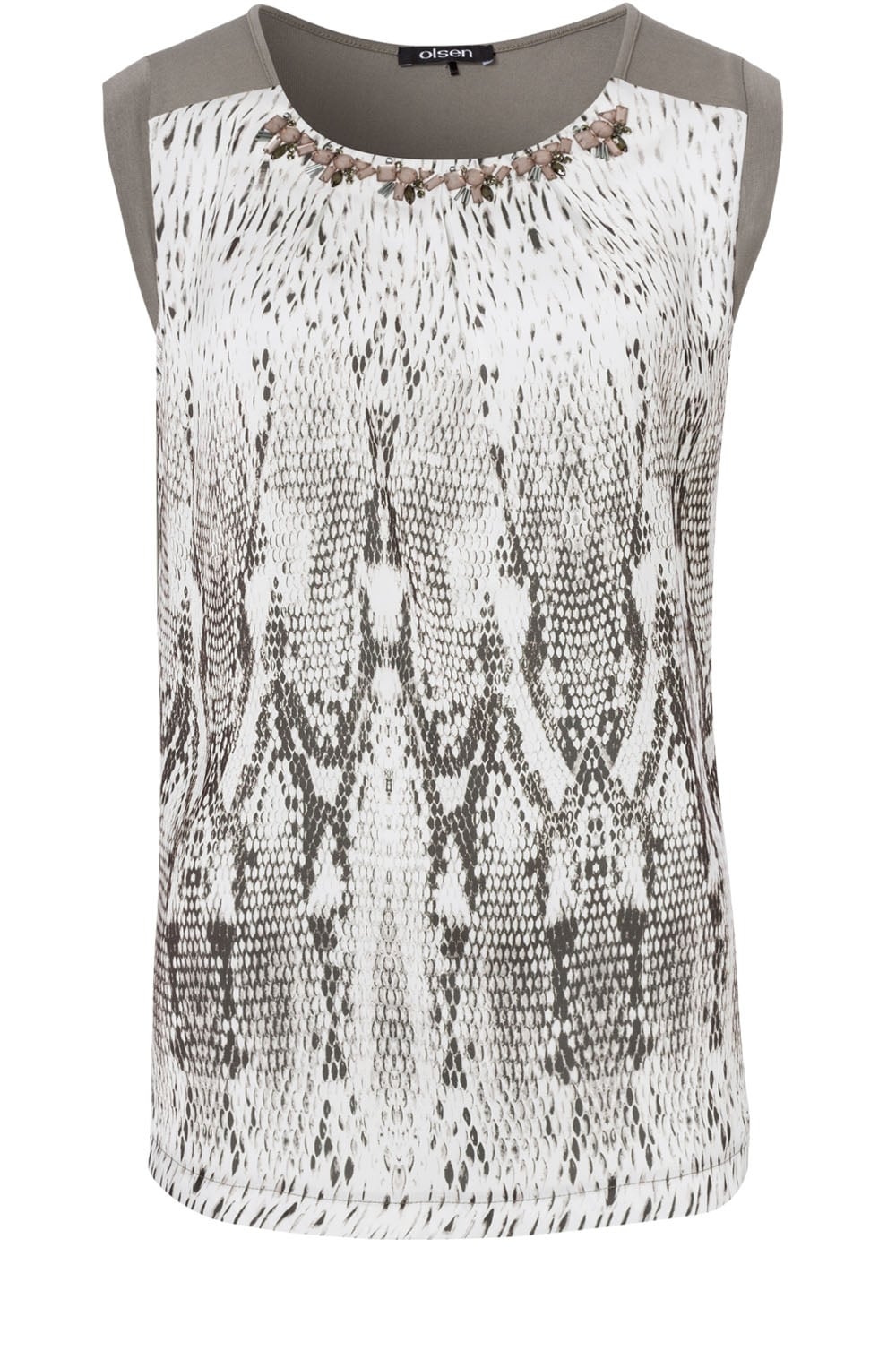 Snake Skin Print Top