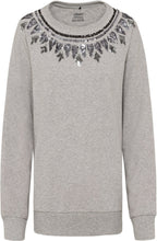 Soft Grey Sequin Fairisle Print Jumper