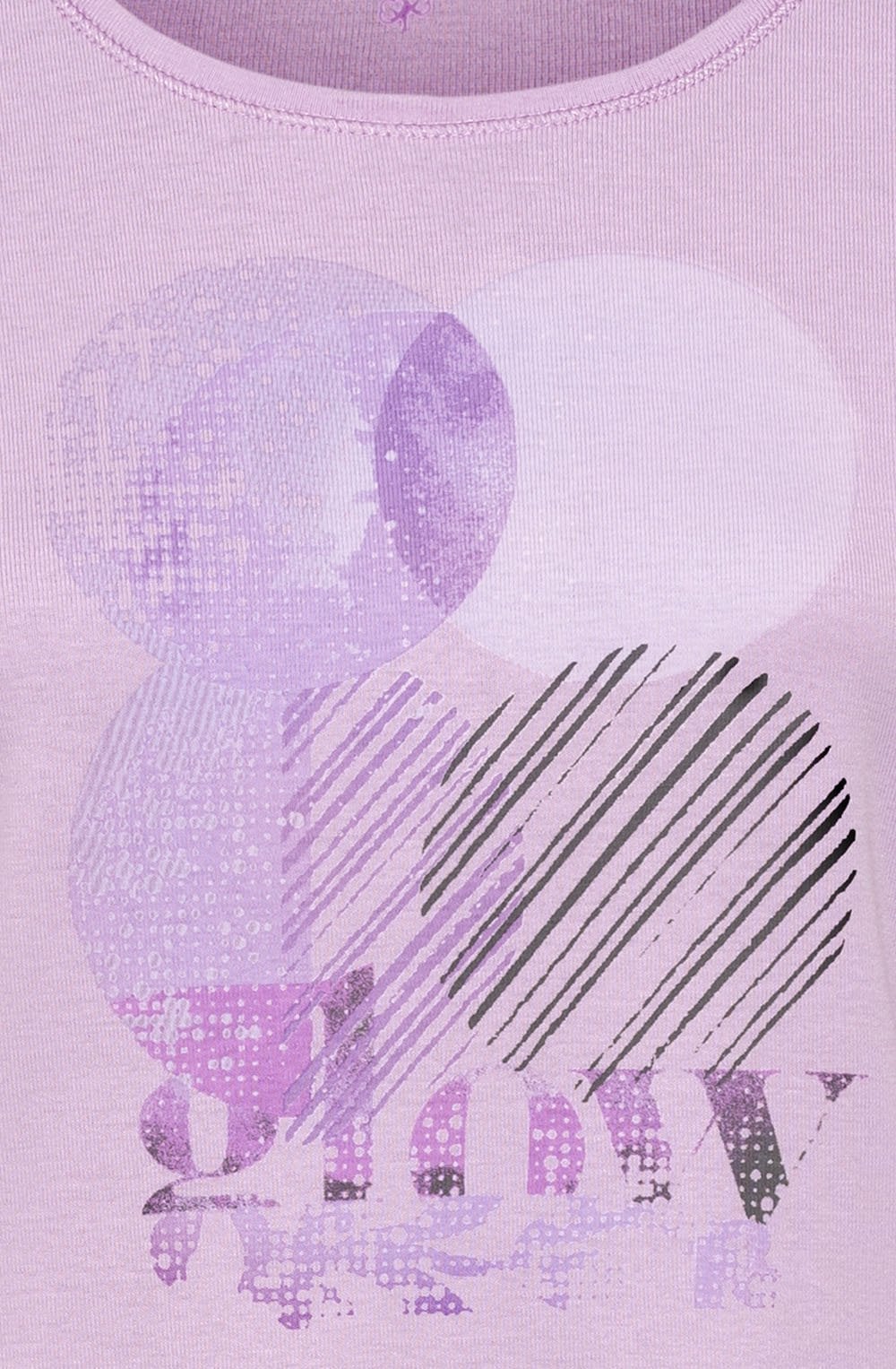 Soft Lilac Abstract Glow Edda T Shirt