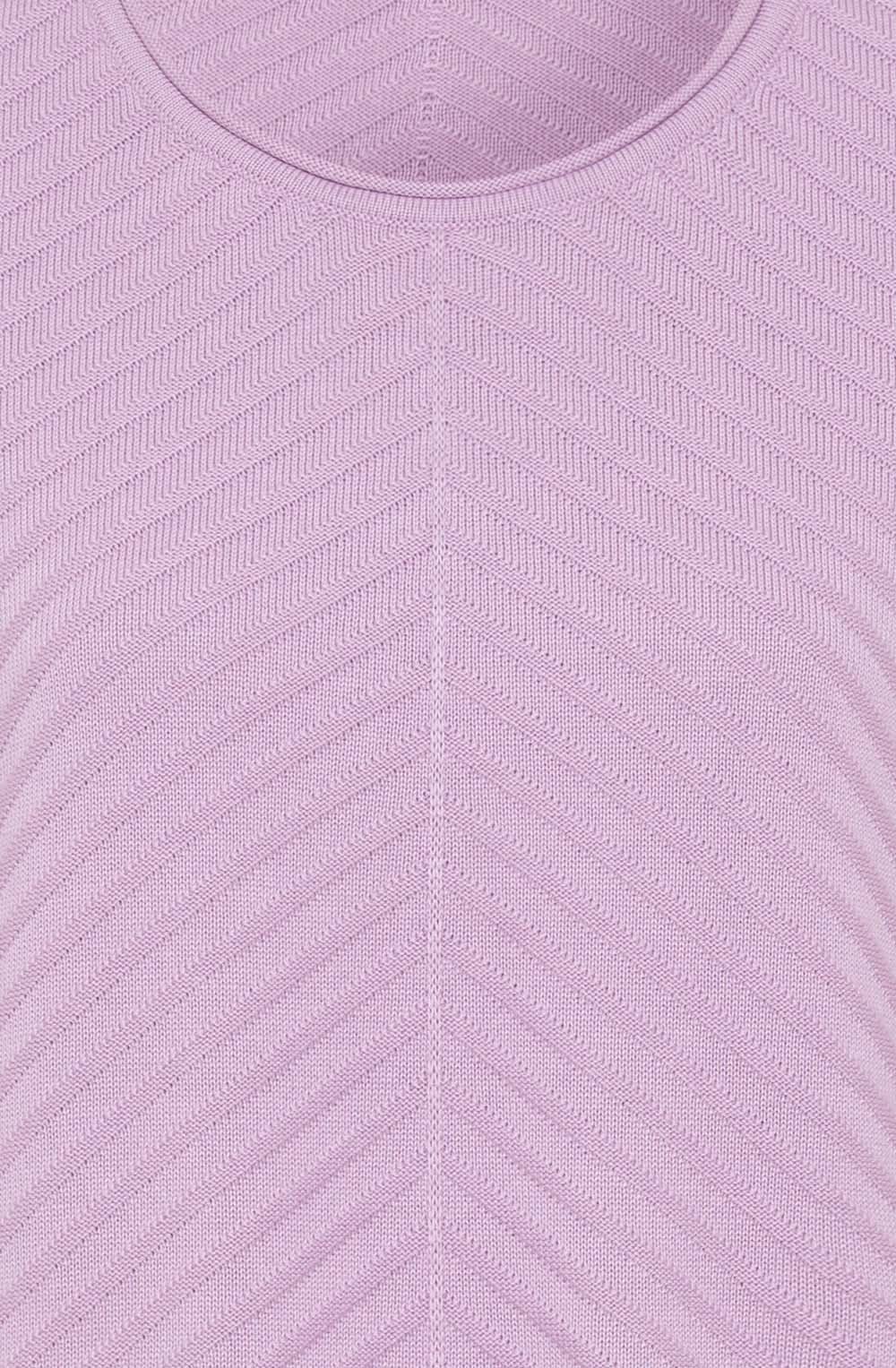 Soft Lilac Diagonal Knit Jumper