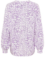 Soft Lilac Floral Inspired Blouse