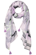 Soft Lilac Pastel Passion Tasselled Scarf