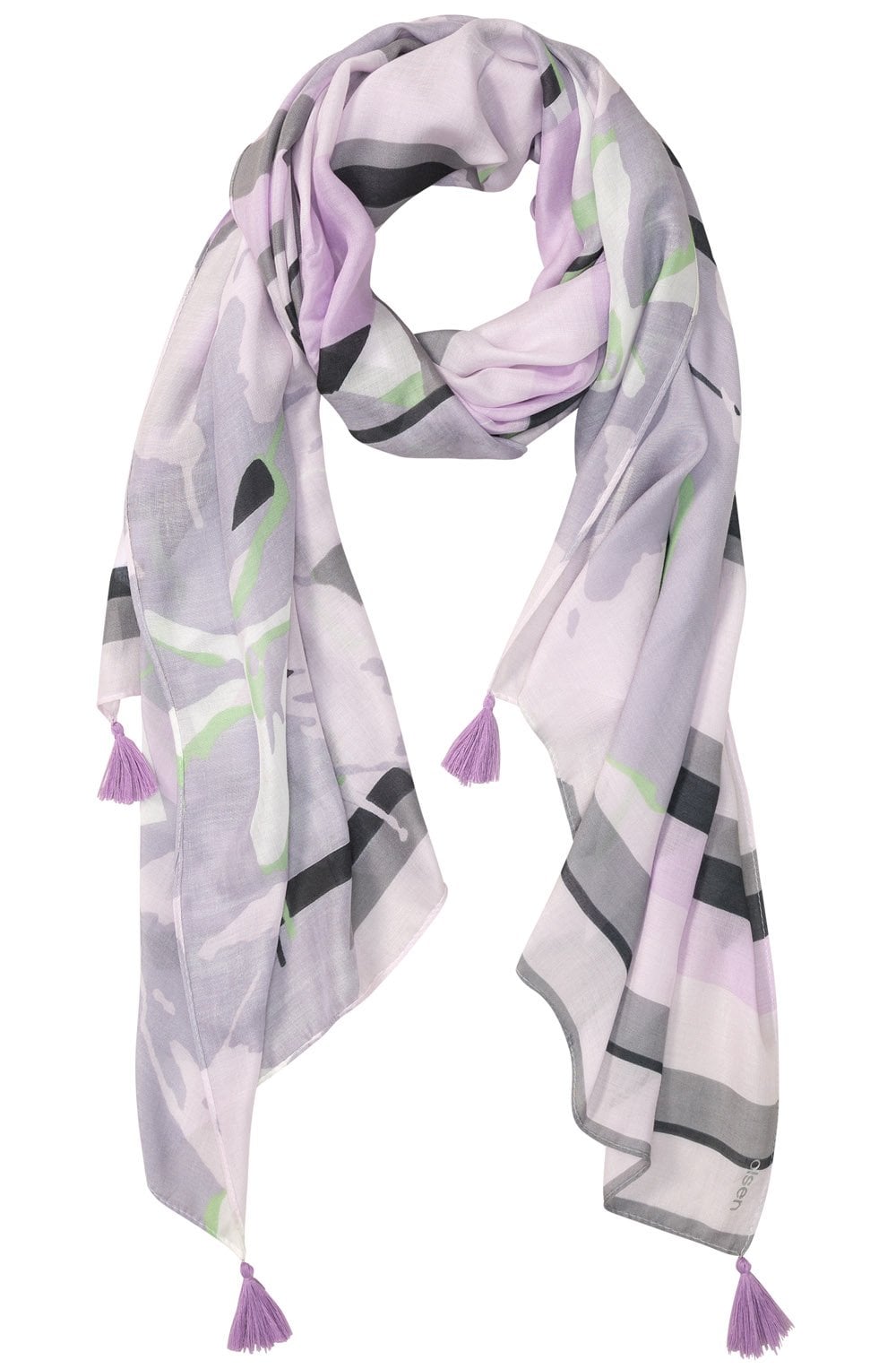 Soft Lilac Pastel Passion Tasselled Scarf