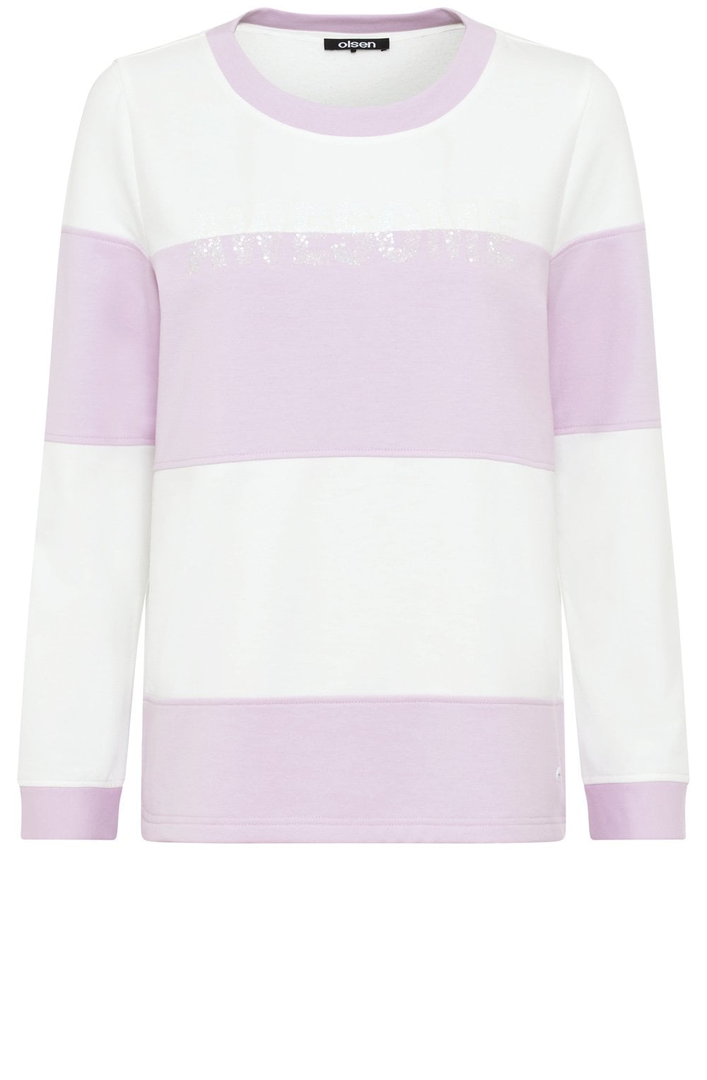 Soft Lilac Sparkle Jersey Sweatshirt