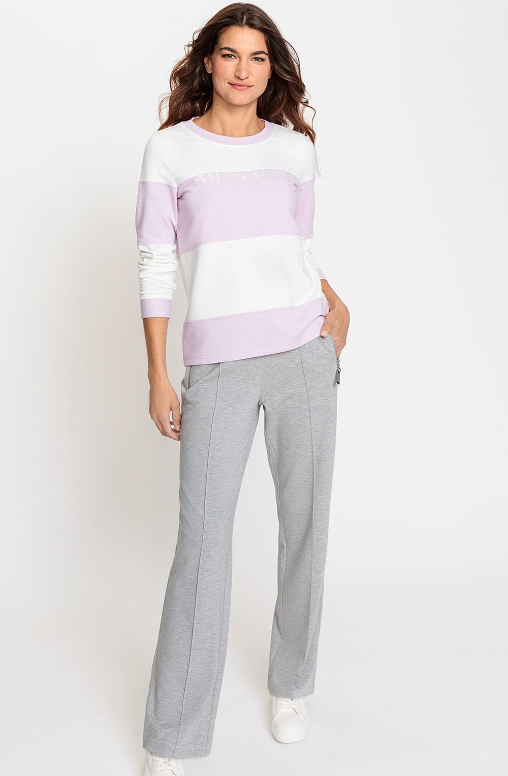Soft Lilac Sparkle Jersey Sweatshirt