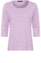 Soft Lilac Striped Hannah Top