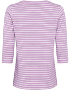 Soft Lilac Striped Hannah Top