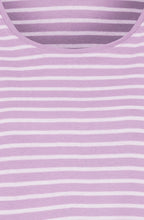 Soft Lilac Striped Hannah Top