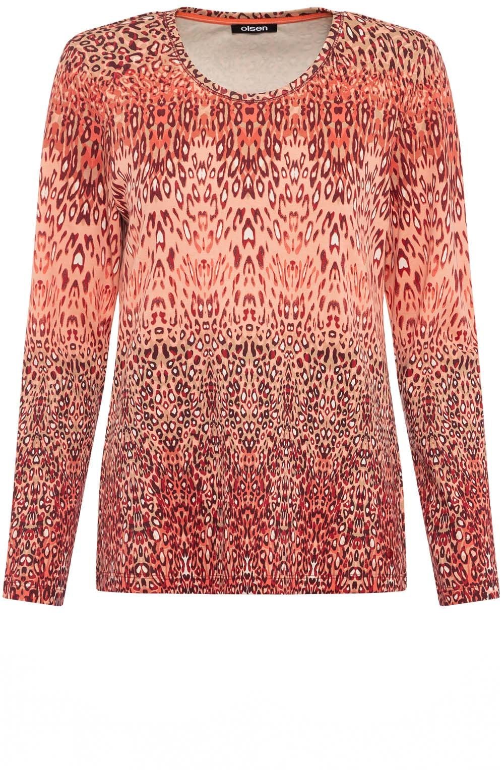 Spiced Orange Animal Print Edda Top