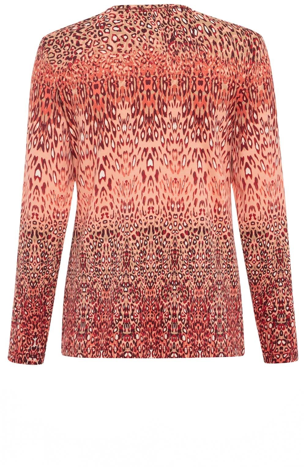 Spiced Orange Animal Print Edda Top