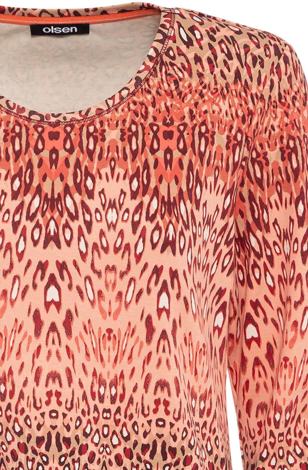 Spiced Orange Animal Print Edda Top