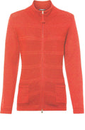 Spiced Orange Horizontal Ribbed Cardigan