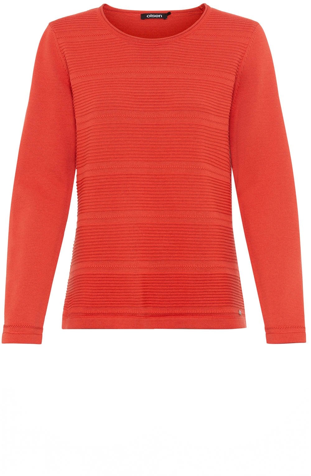 Spiced Orange Horizontal Ribbed Jumper