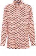 Spiced Orange Patterned Blouse