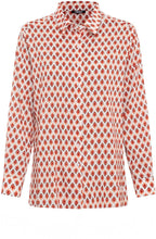 Spiced Orange Patterned Blouse