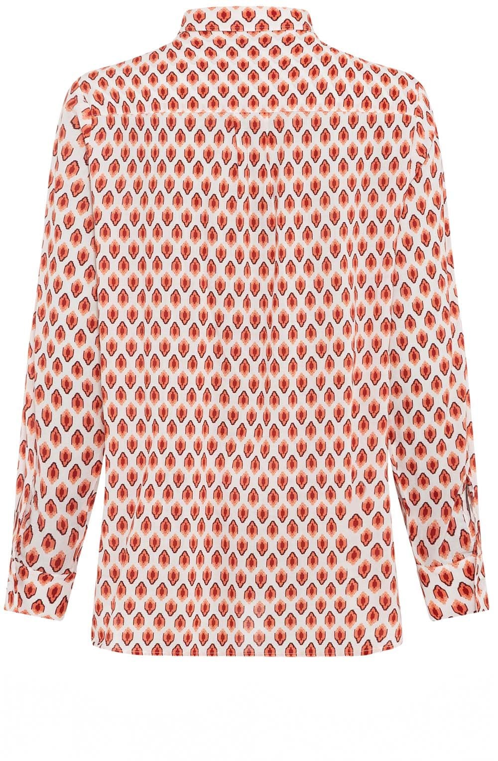 Spiced Orange Patterned Blouse