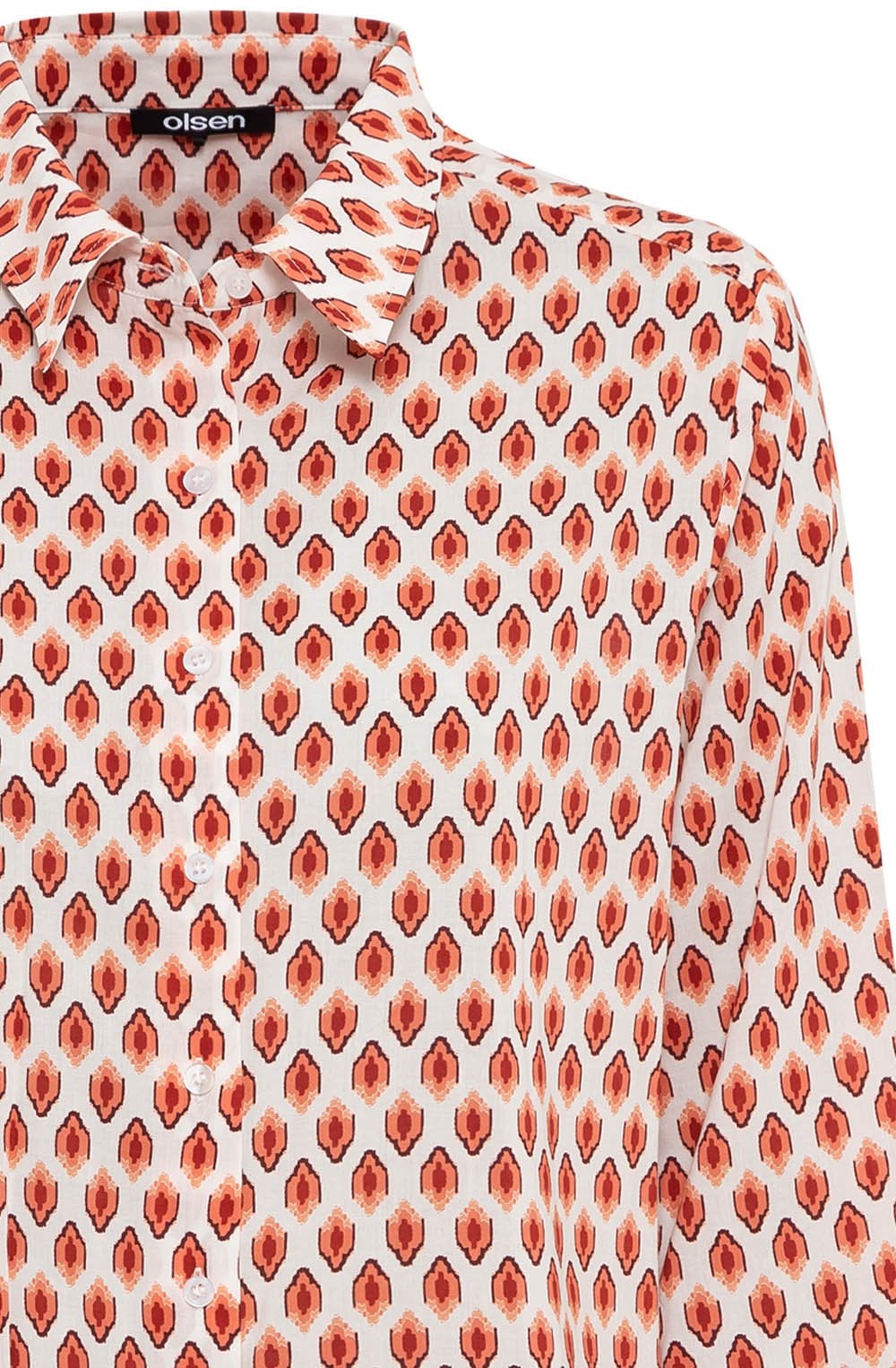 Spiced Orange Patterned Blouse