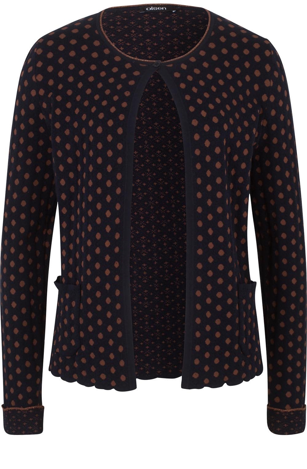 Spot Print Cardigan