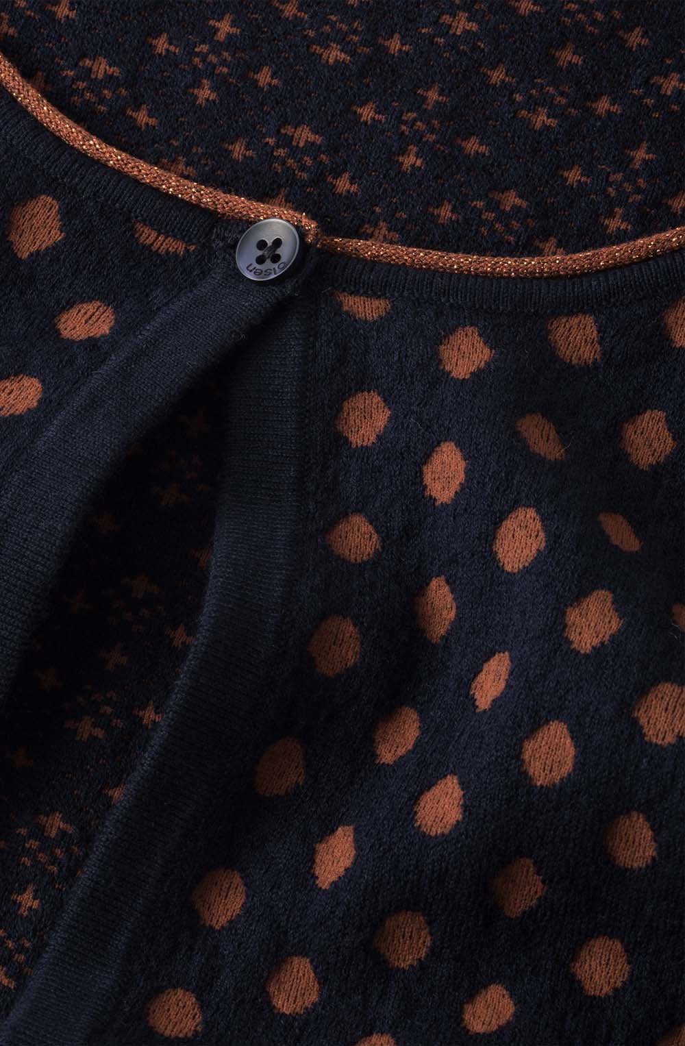 Spot Print Cardigan