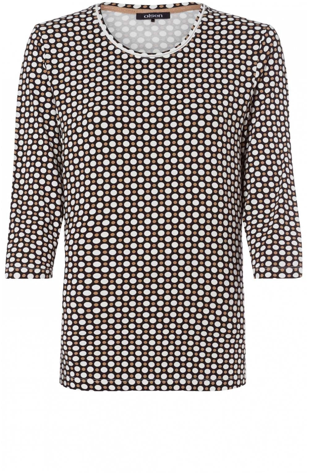 Spot Print Jersey Top