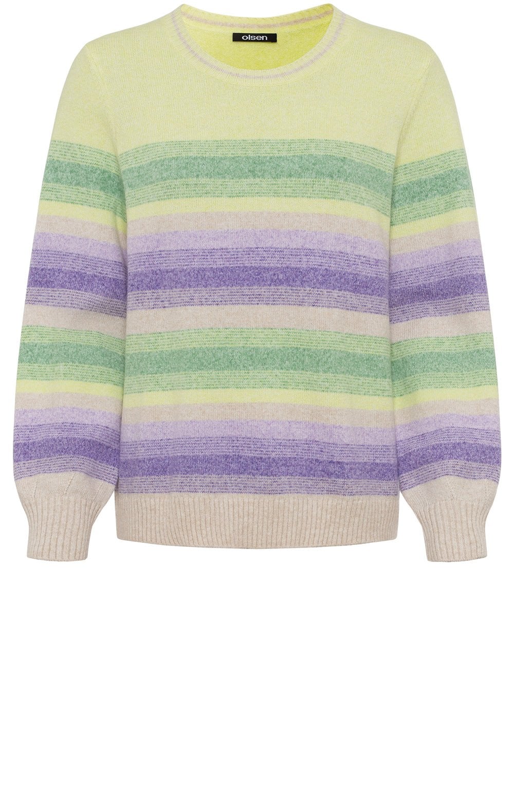 Starfruit Melange Striped Henny Jumper