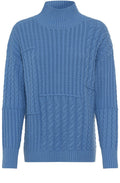 Sterling Blue Cable Knit Cora Jumper