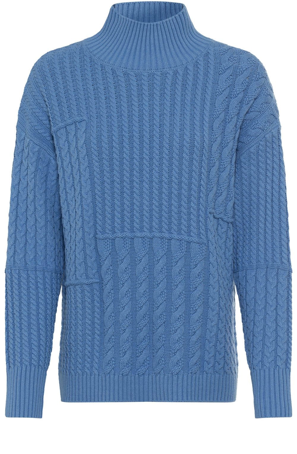 Sterling Blue Cable Knit Cora Jumper
