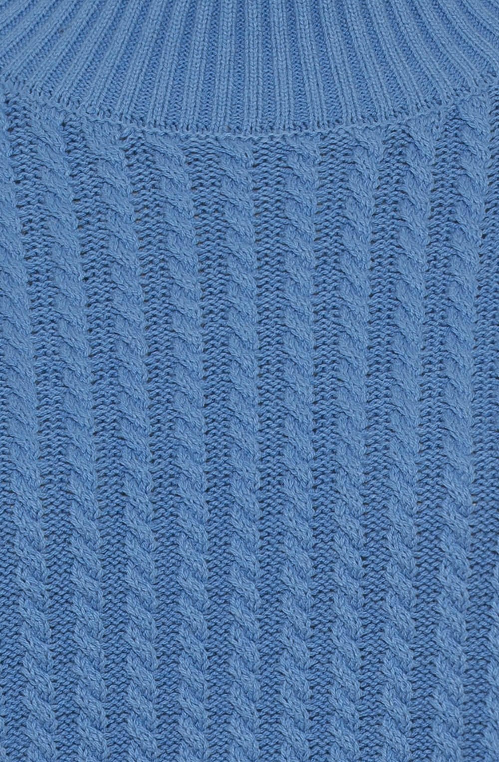 Sterling Blue Cable Knit Cora Jumper