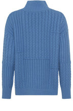 Sterling Blue Cable Knit Cora Jumper