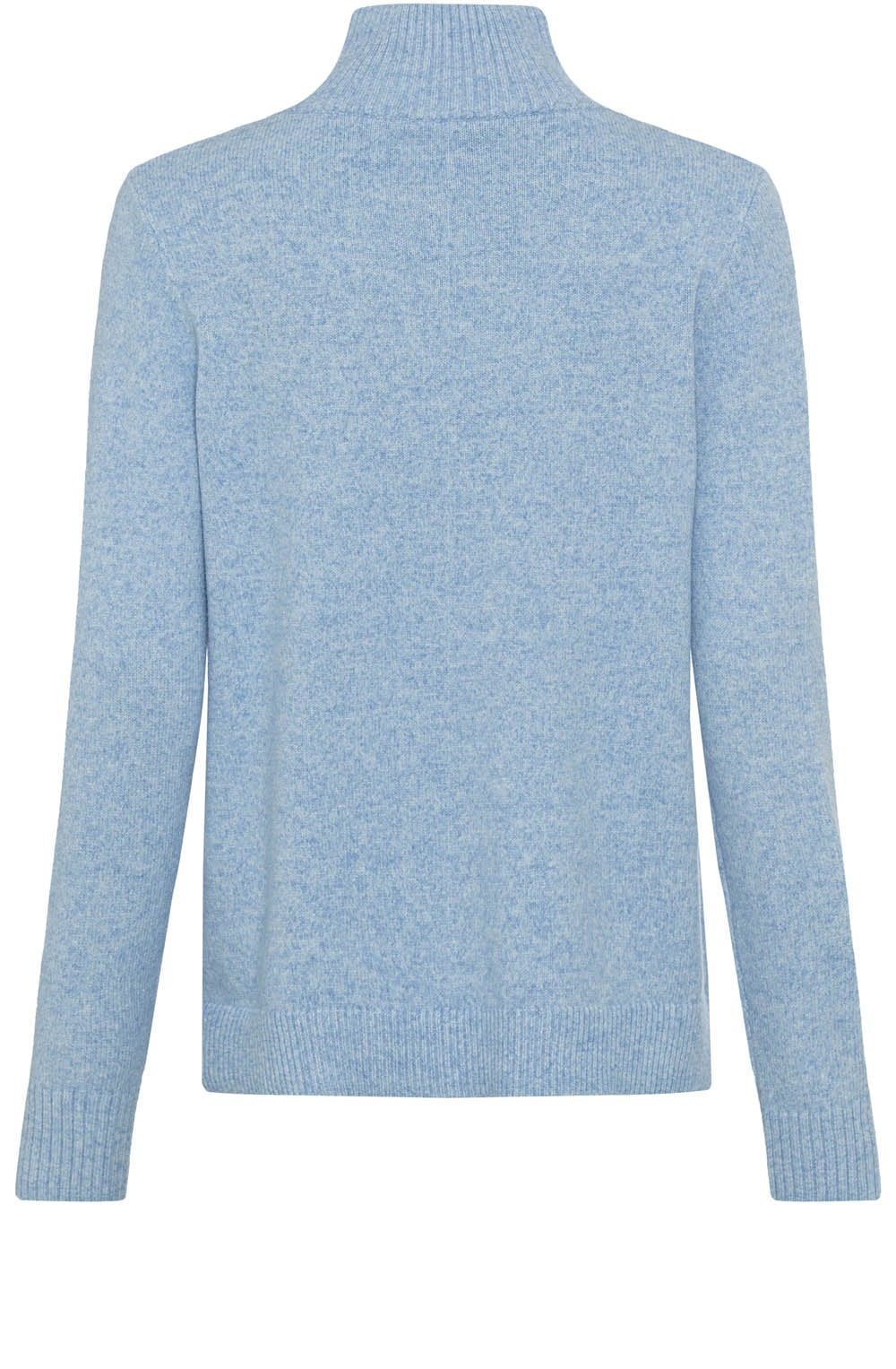 Sterling Blue Cable Knit High Neck Jumper