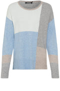Sterling Blue Colour Block Cora Jumper